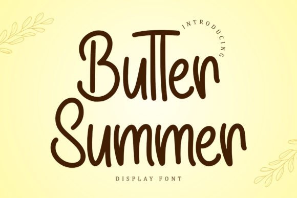 A Real Designer's Review of the Butter Summer Typeface