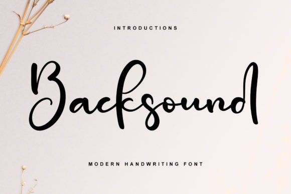 Backsound: The Crafters Script Font for Beautiful Products