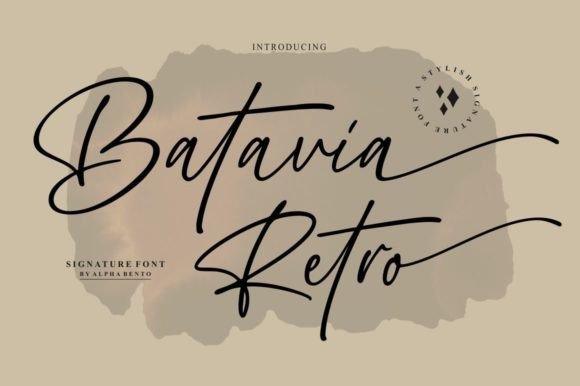Batavia Retro: A Refined Script for Editorial Elegance