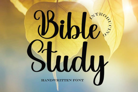 Bible Study: A Handwritten Font for Editorial Mood