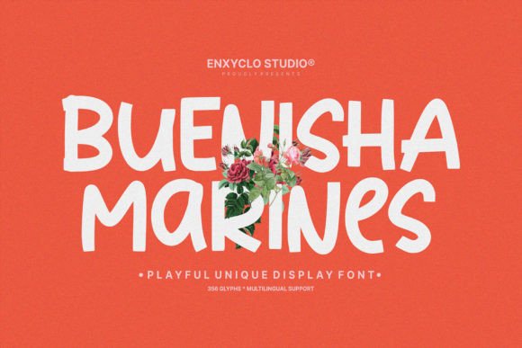 Buenisha Marines: A Font for Creating Bold, Playful Business Branding
