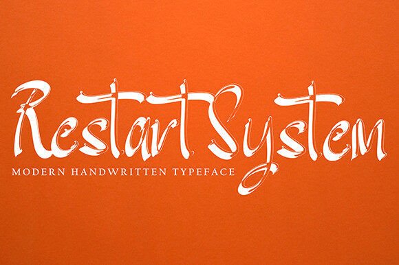 Elevate Your Brand Presence with the Restart System Script Font