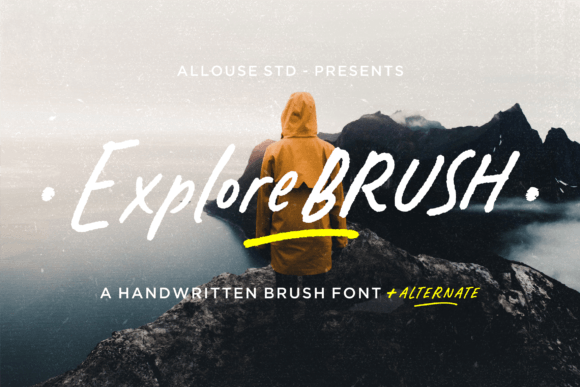 Explorebrush: A Script Font Built for Bold, Expressive Projects