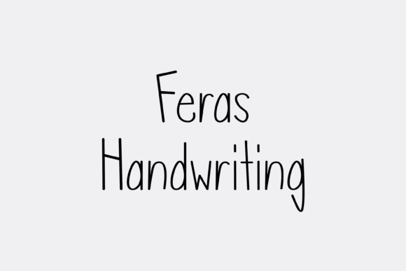 Feras: A Friendly Handwritten Font for Crafters