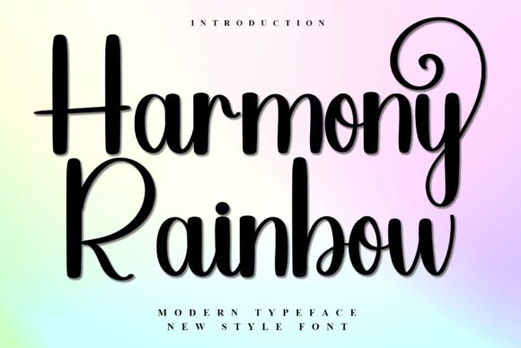How Harmony Rainbow Became My Holiday Editorial Typeface