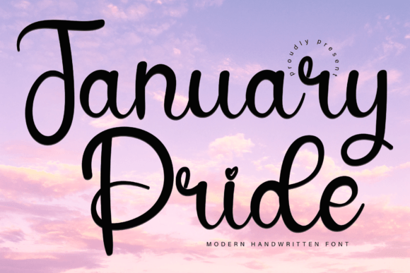 January Pride: A Handwritten Font for Editorial Mood and Grace