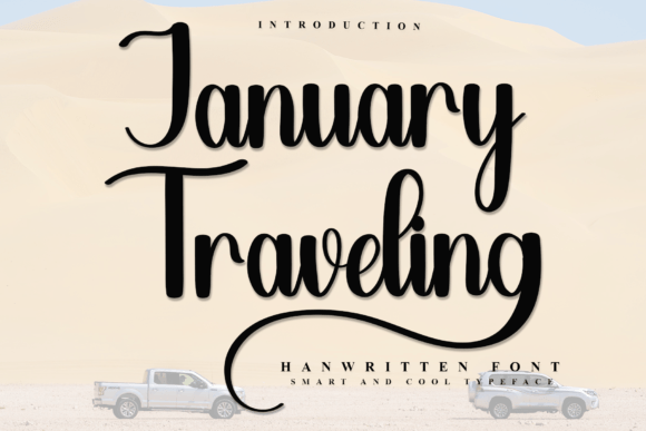 January Traveling: A Festive Font for Editorial Charm