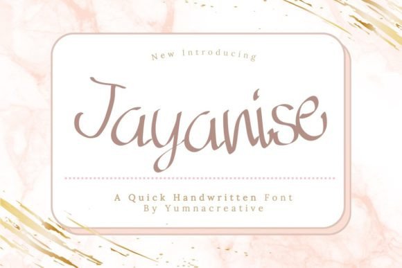 Jayanise: A Luxurious Script Font for Modern Web Design
