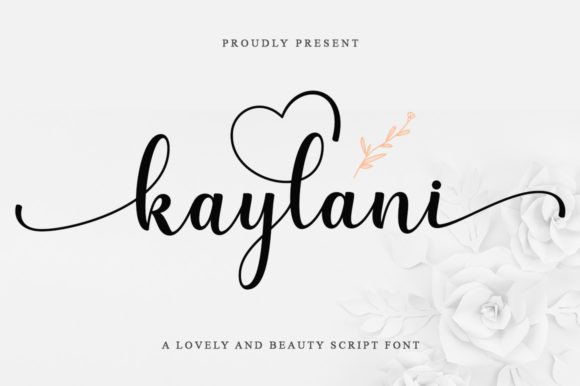 Kaylani: A Handwritten Font for Elegant Crafts and Products