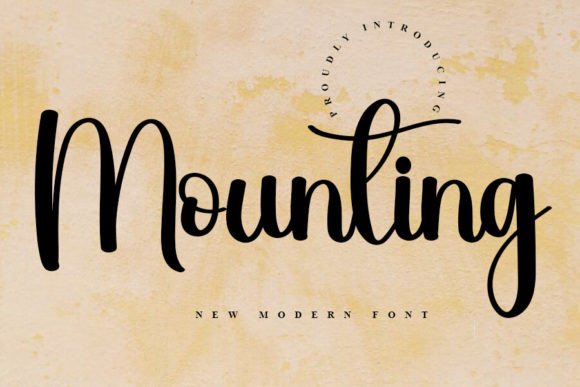 Mounting: A Script Font Built for Visual Momentum