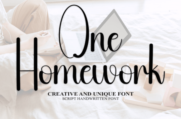 One Homework: The Handwritten Font That Brings Your Products to Life