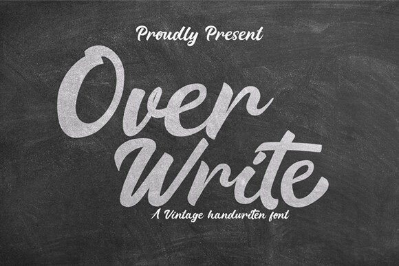 Over Write: An Editorial Designer's Quietly Sophisticated Font