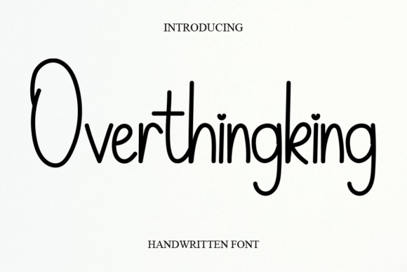 Overthingking: A Font for Editorial Atmosphere
