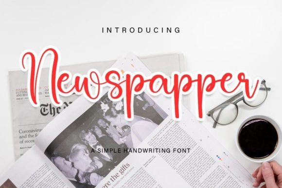 Reviewing Newspapper: A Playful Handwritten Font for Branding