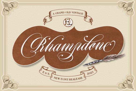 Rhampdone: A Script Font Crafted for Elegant Digital Design