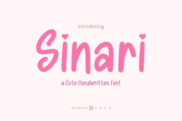 Sinari: A Handwritten Font for Marketing Magic
