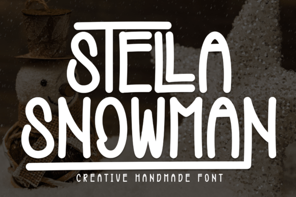 Stella Snowman: A Maker's Font for Crafting Charm