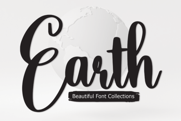 The Earth Font: A Charming Handwritten Typeface for Crafters and Creators