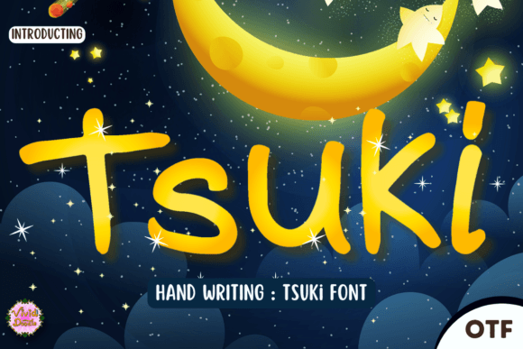 Tsuki: A Hand-Lettered Font for Seasonal Branding