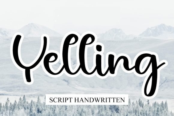Yelling Font: A Dainty Script for Your Craft Projects